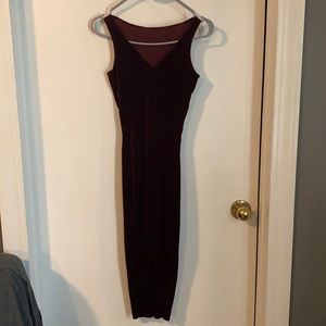 Velvet Maroon Dress